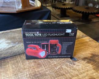 SECUREBRITE Tool Tote LED Flashlight, New in box