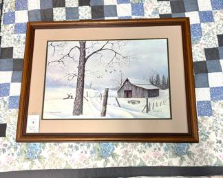 WINTERTIME in the SOUTH, Signed Bill Wolfe