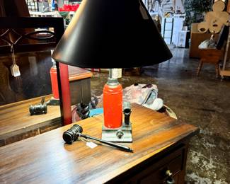 Handmade customized lamp by Mr. Cass Neighbors, Soddy Daisy, TN