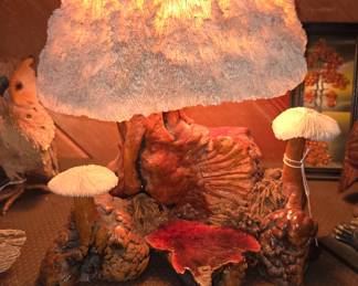 Fun & whimsical mushroom lamp