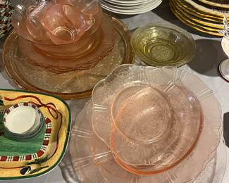 More depression glass...