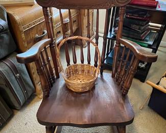 Wood rocking chair