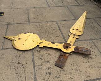 Giant antique clock hands 600.00