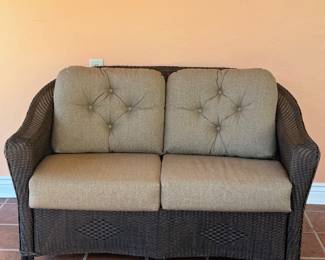 Wicker Loveseat