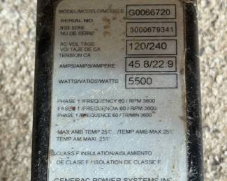 Generac RS5500 Generator