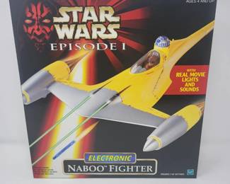 NIB 1998 Star Wars Episode l Electronic Naboo Fighter