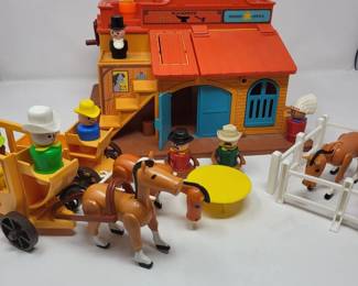 1982 Fisher Price Western Town No934 Horses, Little People