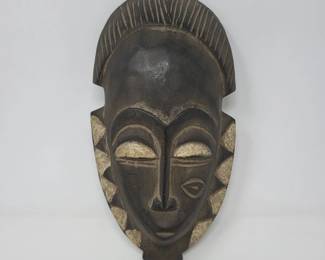 Handcrafted Ghana African Wood Tribal Wall Mask