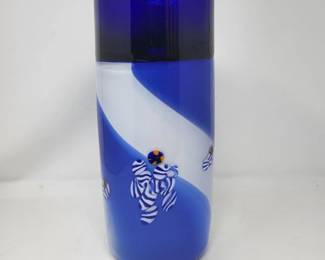Tall Cobalt Glass Vase