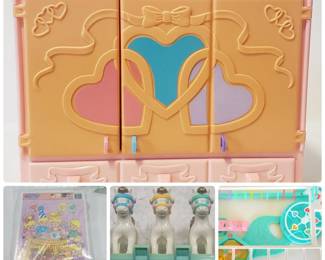 Tyco Quints 1990s Playground, Wardrobe, Rocking, Horses