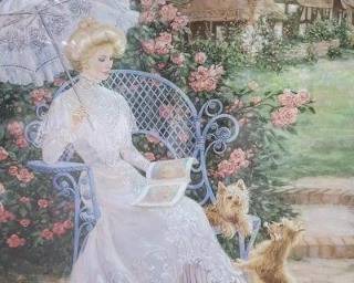 Lee Dubin Woman With Parasol Print