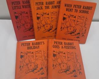 Five Peter Rabbit Wee Books Storybooks 1935 Linda Stevens Almond