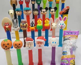 30 Pez Dispensers Various Characters, Years & Countries