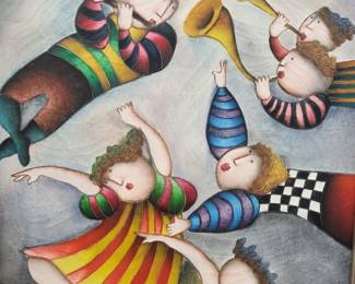 Joyce Robal Whimsical Art Lithograph