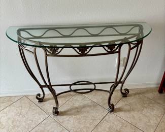 Half of a glass table.  It was on sale for half off.