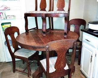 Antique Oak Dining Room Set