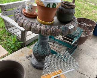 CONCRETE BIRD BATH