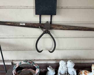 ANTIQUE LOG TONGS