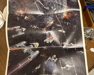 This was a GREAT find! This is a 1977 Star Wars concept art poster! 