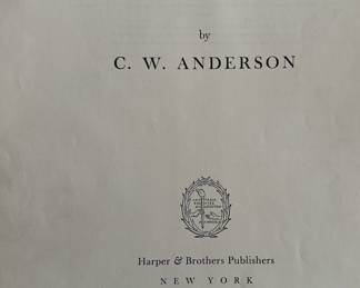 A STUNNING portfolio of C.W. Anderson Thoroughbred Race Horses! 1948! COMPLETE! 