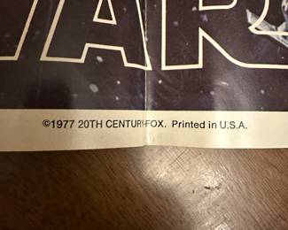 This was a GREAT find! This is a 1977 Star Wars concept art poster! 