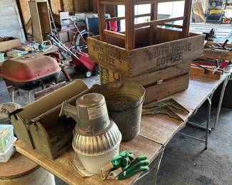 Mailboxes, galvanized buckets and garage light! AND MORE!