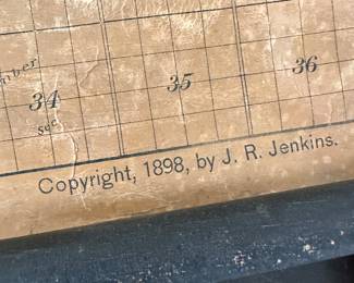 Vintage 1898 Cloth Rand MCnally and Co. Map of Kalkaska County, MI. 