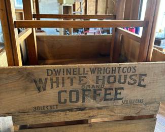 Some great wooden boxes and small bench! 