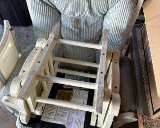 Nice mothers rocker and stool!