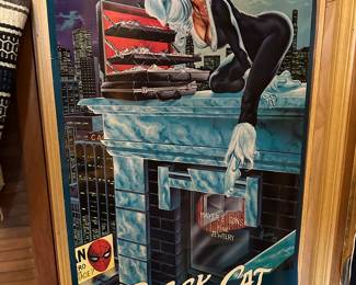 Our clients uncle own a comic book shop in Old Town Saginaw! These are just a few of the great vintage posters that we have for sale! 