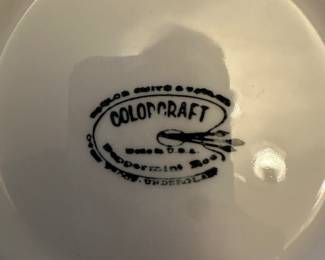 FANTASTIC Service for 8 of Vintage Colorcraft MCM Rooster Dishes!