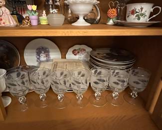 Got the keys on Tuesday! Here are the pics for the initial walk through! We did not open any boxes or totes! This is just what was out waiting for us! More detailed photos added almost daily starting this week! This built in china cabinet is stuffed with great vintage collectibles, glassware, china, and lots of treasures!