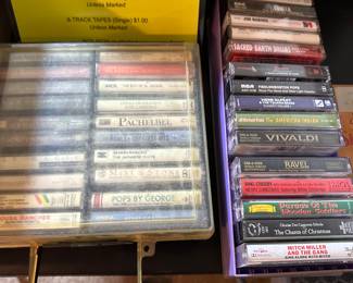 Cassette tapes and holders to boot! 