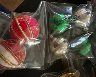 Nice Jewelbrite Disco Ball ornaments and 2 MCM Stain Balls! 