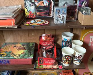 The client uncle owned a comic shop - MUCH OF THE OLD STOCK IS INTHIS BEDROOM! 