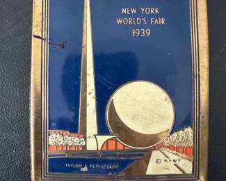 Nice small metal plaque for the 1939’s Worlds Fair in NY!