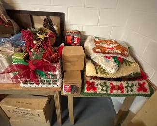 Got the keys on Tuesday! Here are the pics for the initial walk through! We did not open any boxes or totes! This is just what was out waiting for us! More detailed photos added almost daily starting this week! LOTS OF VINTAGE CHRISTMAS! 