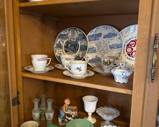 The china cabinet has been emptied and redisplayed! Some terrific vintage items! Several great Saginaw and Michigan History plates! PLUS MORE! 