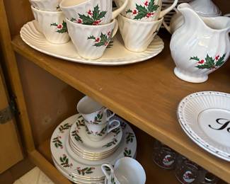 Two set of GREAT Christmas China! 