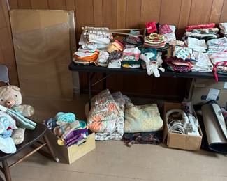 Back up to the second floor.. .this is our obligatory Estate Sale Linen Room!