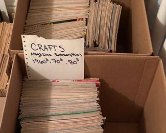 Got the keys on Tuesday! Here are the pics for the initial walk through! We did not open any boxes or totes! This is just what was out waiting for us! More detailed photos added almost daily starting this week! LOADs of vintage magazines of every topic! All waiting for you! 