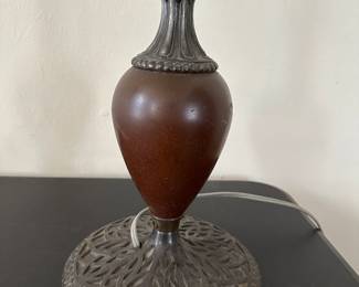 This is a FANTASTIC FIND! This is a SIGNED Vintage Arts and Crafts Bradley and Hubbard Lamp! #4342 Needs a good cleaning, but other than that it is SUPERB! 