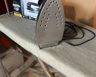 A very heavy sturdy ironing board and iron! 