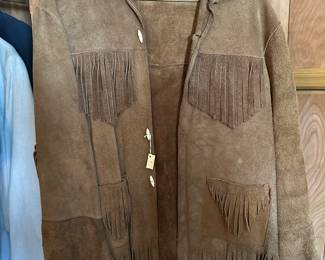 Another piece of Vintage clothing! An AWESOME suede leather jacket with tassels! 