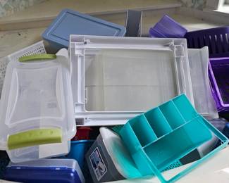 a both tub full of handy containers