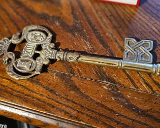 large brass key