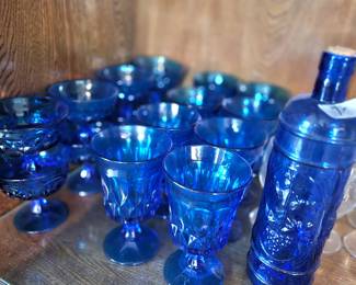 vibrant blue glasses