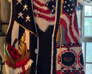 Lots of vintage sweaters and cardigans