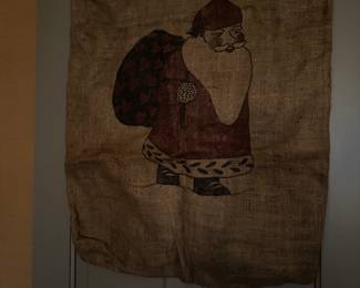 Burlap santa