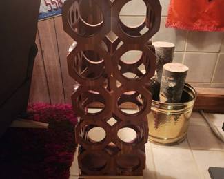 Handmade wine rack